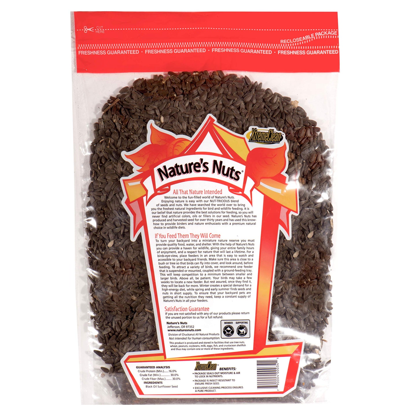 Nature's Nuts Premium Black Oil Sunflower Seed - 10 lb.