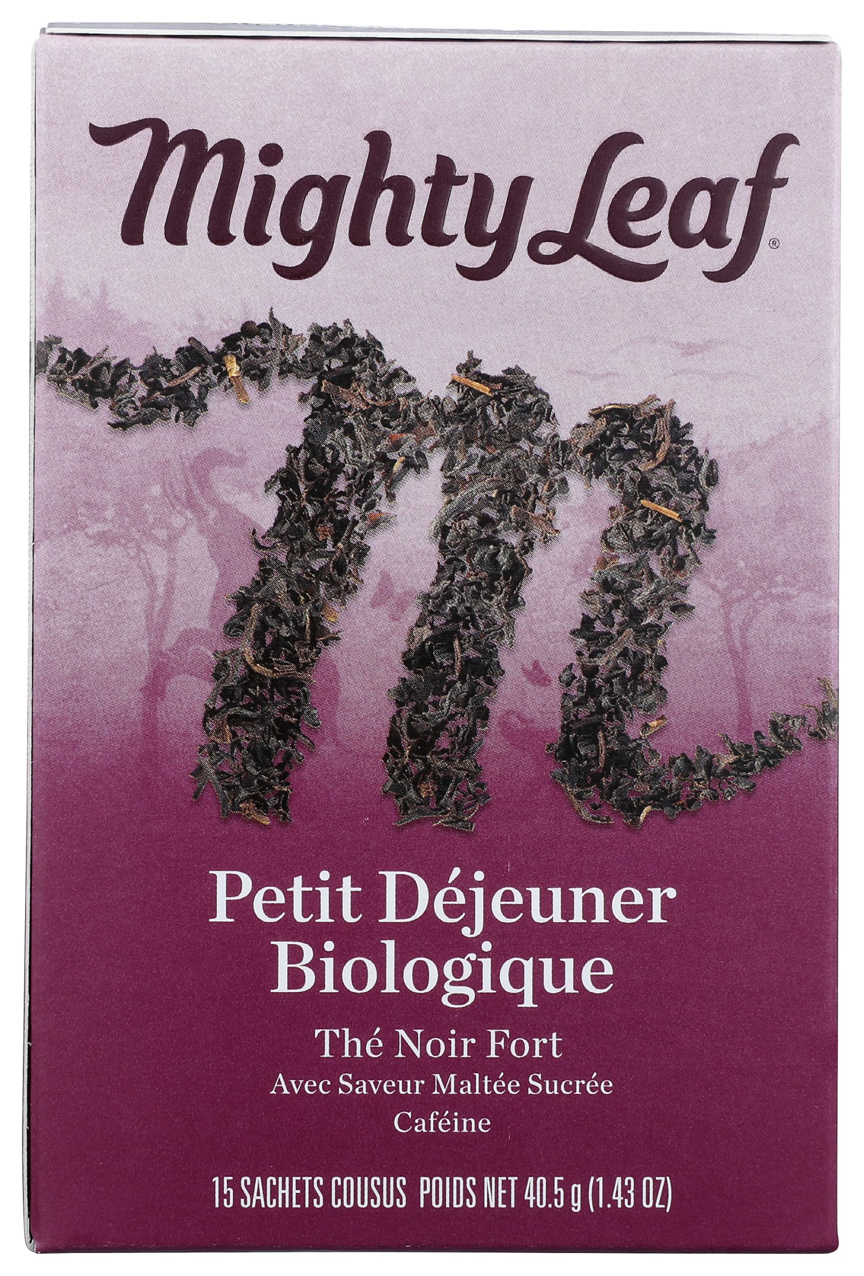 Mighty Leaf Tea Organic Breakfast Hand-Stiched Tea Bags, 15 ct