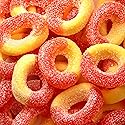 Peach Rings - 11 Ounce Pack - Gummy Candies - Sugar Coated Sweet & Sour Candy - Peach Gummies for Snacking, Sharing, Office Jars & Gift Baskets - Soft
