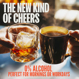 Double Neat Whiskey Coffee Organic - Enough for 30+ Cups - Bourbon Barrel Aged Ground Coffee - Premium Small-Batch Medium Roasted - Cool Coffee Gifts