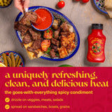 Mezete Hot Sauce | Authentic Middle Eastern | No Preservatives | Shatta | Red Pepper Sauce | Gluten-Free Spicy Sauce for Wings, Burgers, and Steaks |