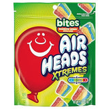 Airheads Candy, Xtremes Bites Sweetly Sour Candy, Rainbow Berry, Non Melting, Large Stand Up Bag, Party, 9 oz (Bulk Pack of 12)
