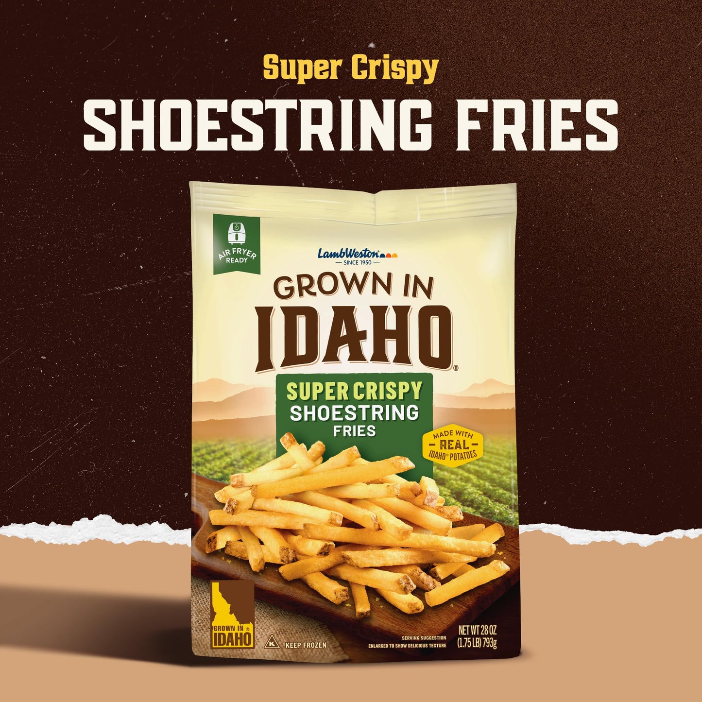 Grown in Idaho Super Crispy Shoestring Fries, 28 Oz
