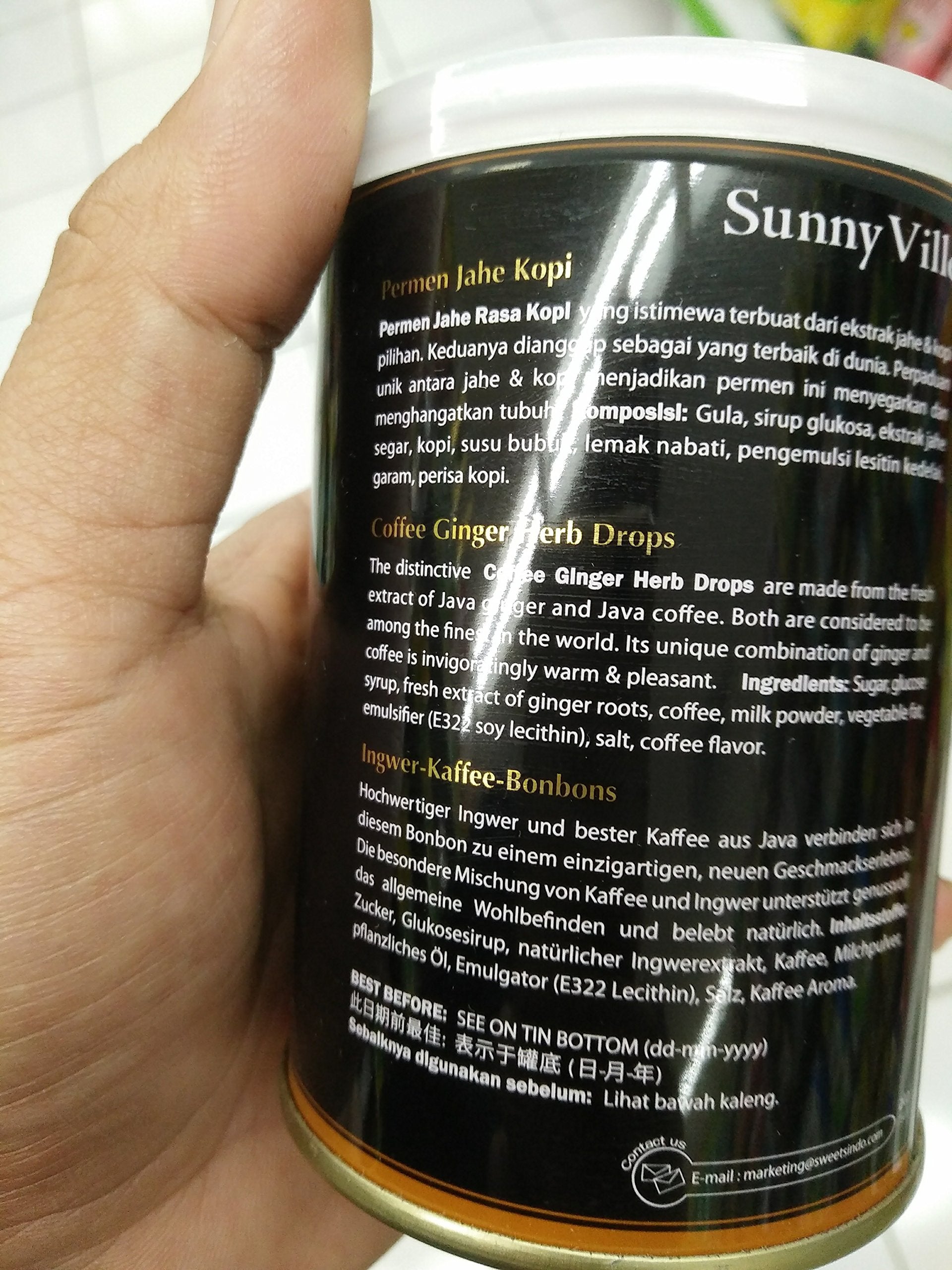 Sunny Ville Golden Ginger Coffee Herbs Drops, 150 Gram