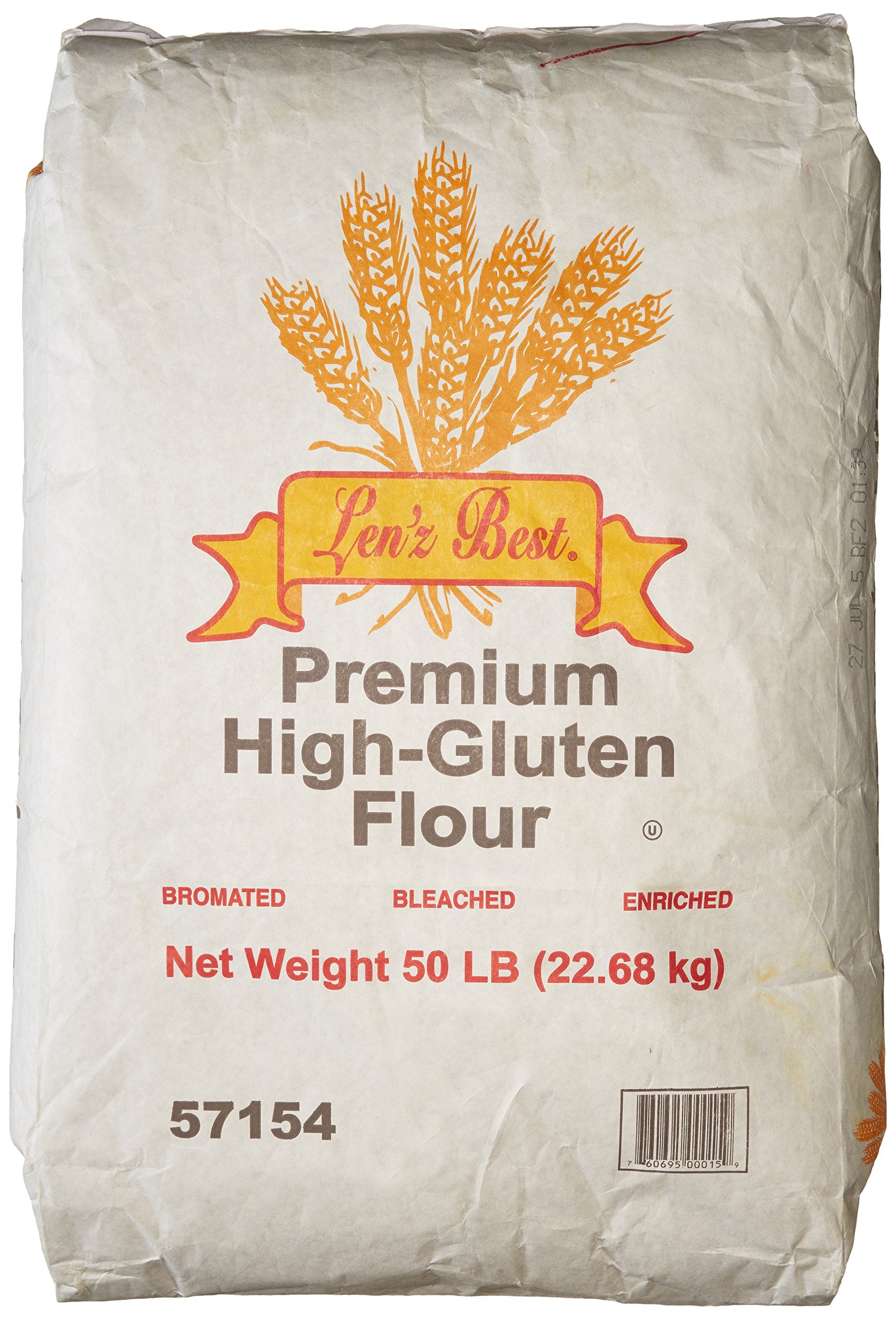 Len'z Best Premium High Gluten Flour, 50 Pound