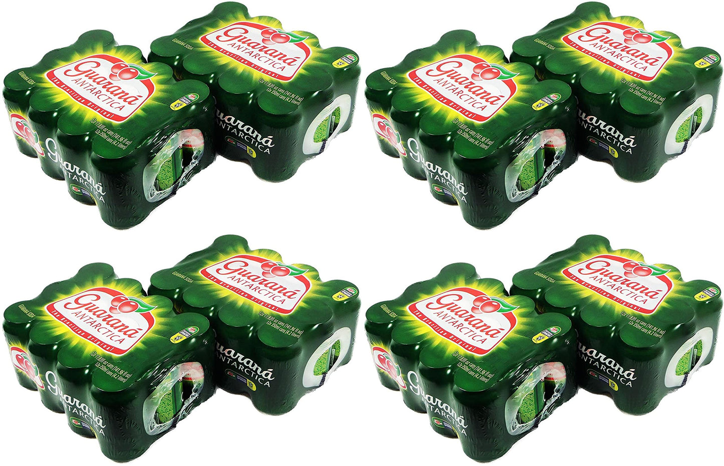 Guarana Antarctica 350ml | 11.83 Fl.Oz (Pack of 24) by Brex America Pack of 4