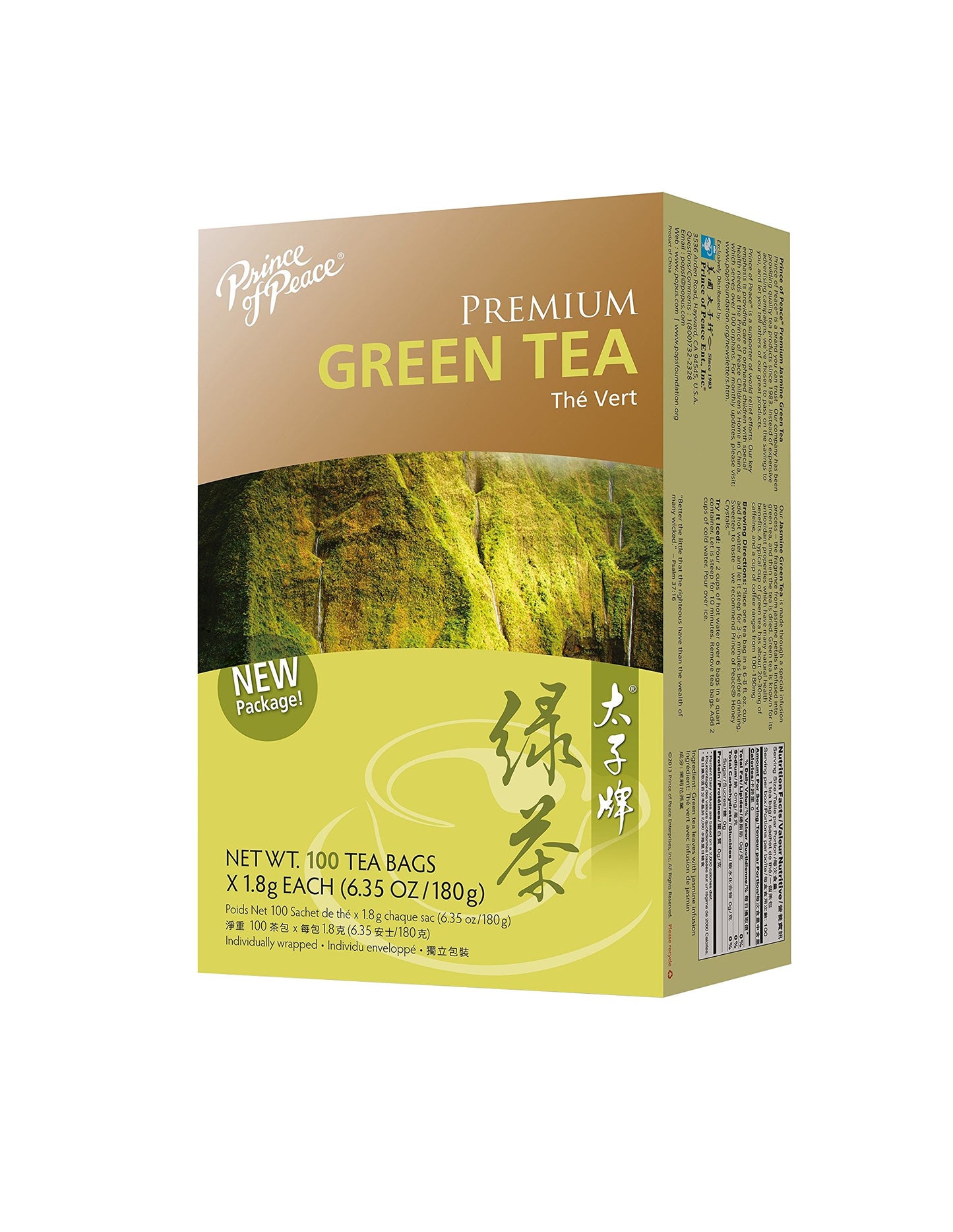 Prince of Peace Premium Green Tea, 100 Tea Bags - Premium Green Tea Bags - Prince of Peace - Green Tea Bags - Green Tea - Prince of Peace Green Tea