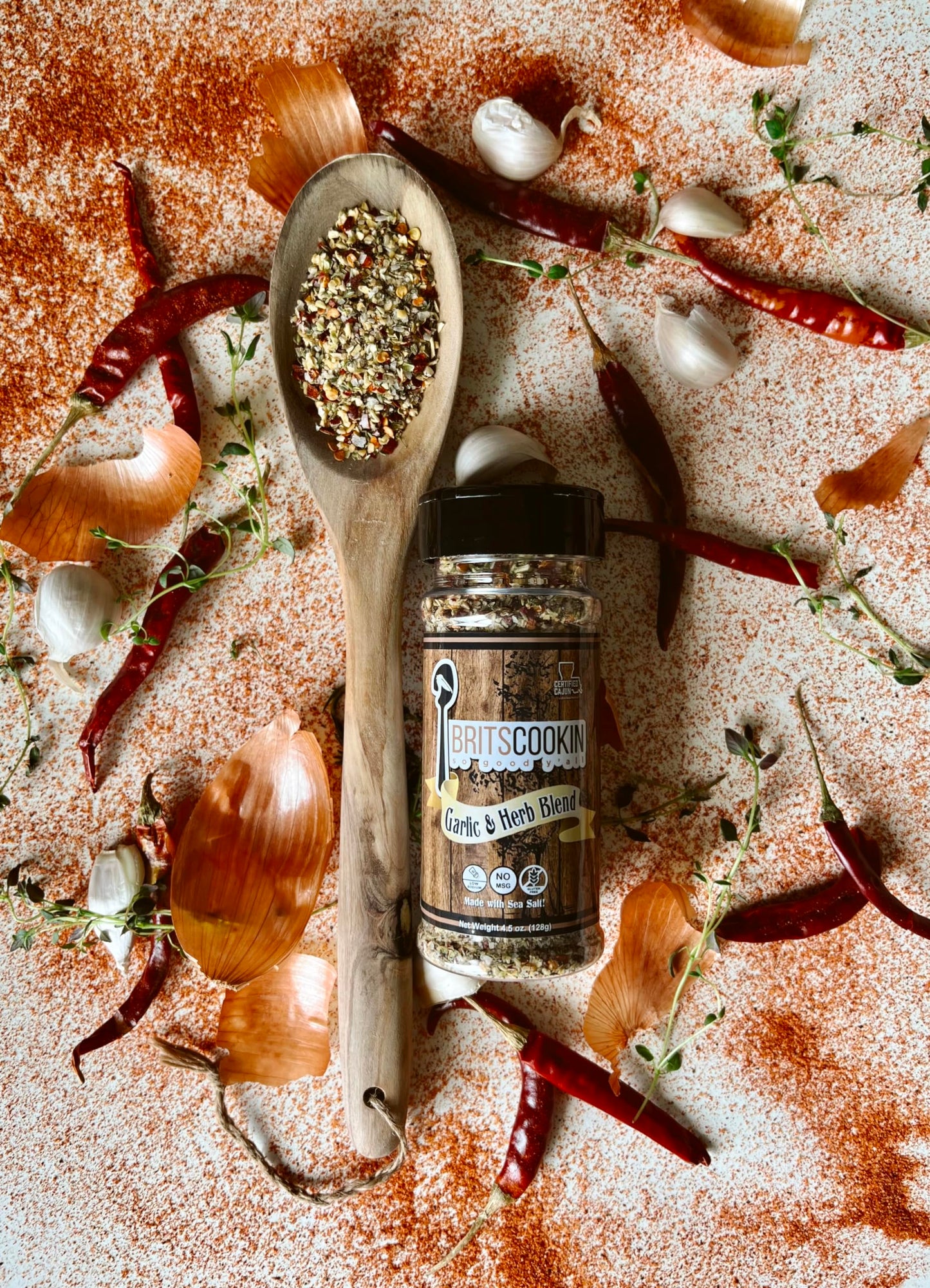 Britscookin - Garlic & Herb Seasoning 4.5 oz, Pack of 1
