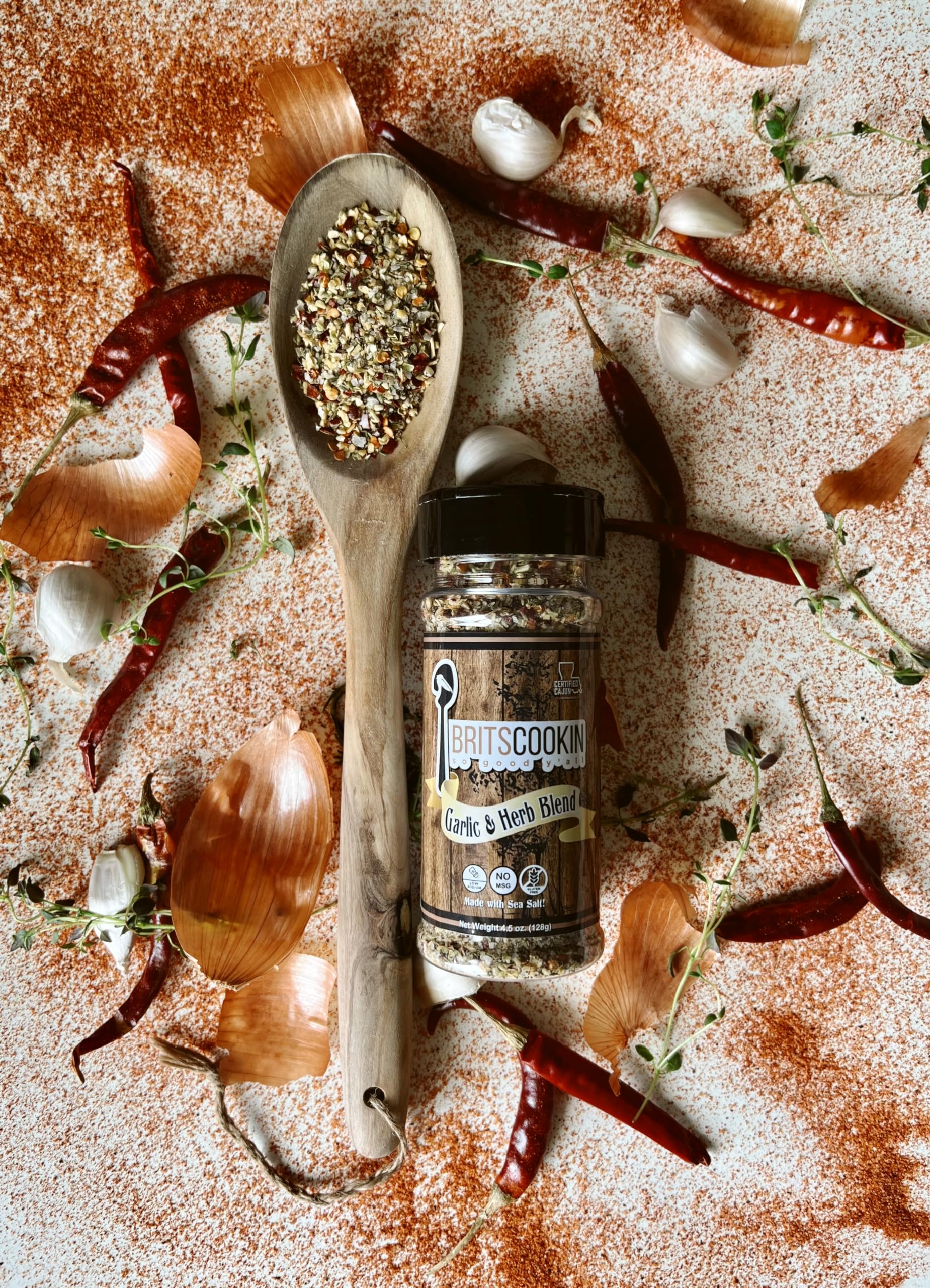 Britscookin - Garlic & Herb Seasoning 4.5 oz, Pack of 1