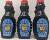Blackburns Sugar Free Pancake Syrup - 6 x 12 Oz Bottles Bundled with a JFS Recipe Card