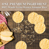 Edward & Sons Organic Unsalted Plain Brown Rice Snaps - Oven Baked, Whole Grain, Gluten Free, No Added Oils, Non-GMO Project Verified, USDA Organic