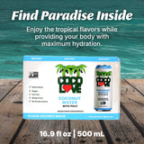 Coco Love 100% Coconut Water with Pulp | 16.9 Fl Oz - 500 ml (12 Pack)