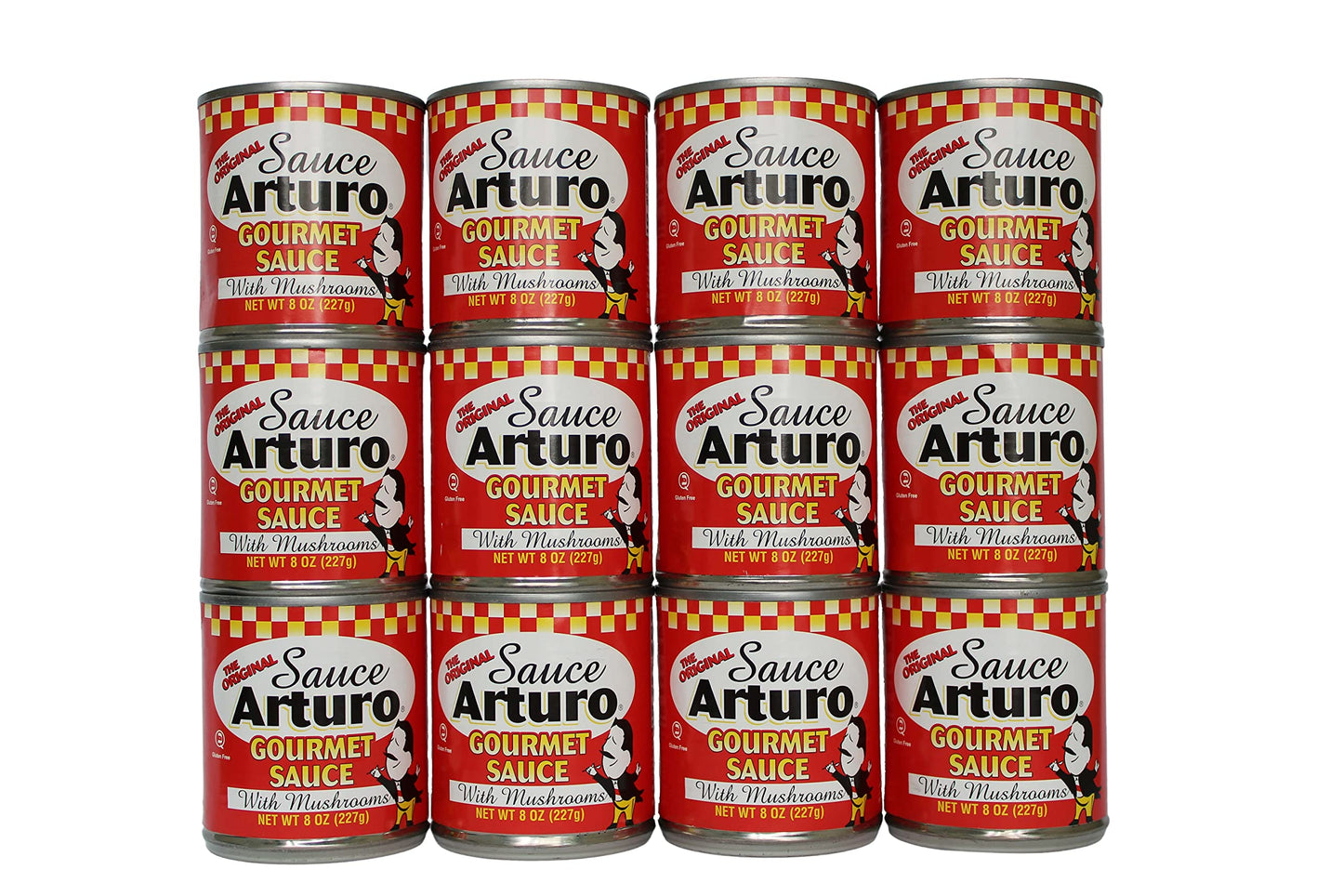 Arturo Gourmet Sauce with Mushrooms - (Pack of 24) (8 oz) - Tomato Sauce Enhancer - Spaghetti Sauce Enhancer - Marinara Sauce Fresh Base - Italian