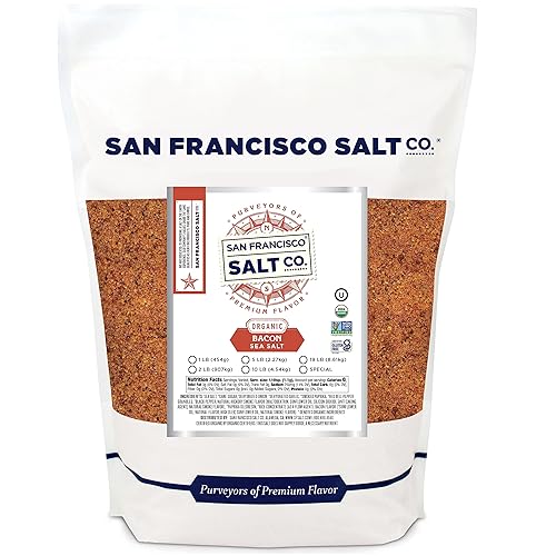 Organic Bacon Flavored Salt 2 lbs. by San Francisco Salt Company