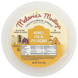 Melanie's Medleys, Spread Cream Cheese Honey Fig Pistachio, 7.5 Ounce