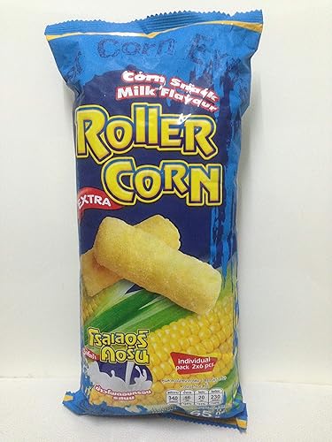 Roller Corn, Corn Snack Milk Flavour, Size 65g X 2 Packs