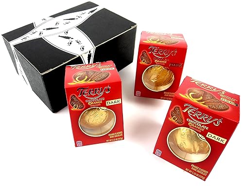 Terry's Dark Chocolate Oranges, 5.53 oz Packages in a BlackTie Box (Pack of 3)
