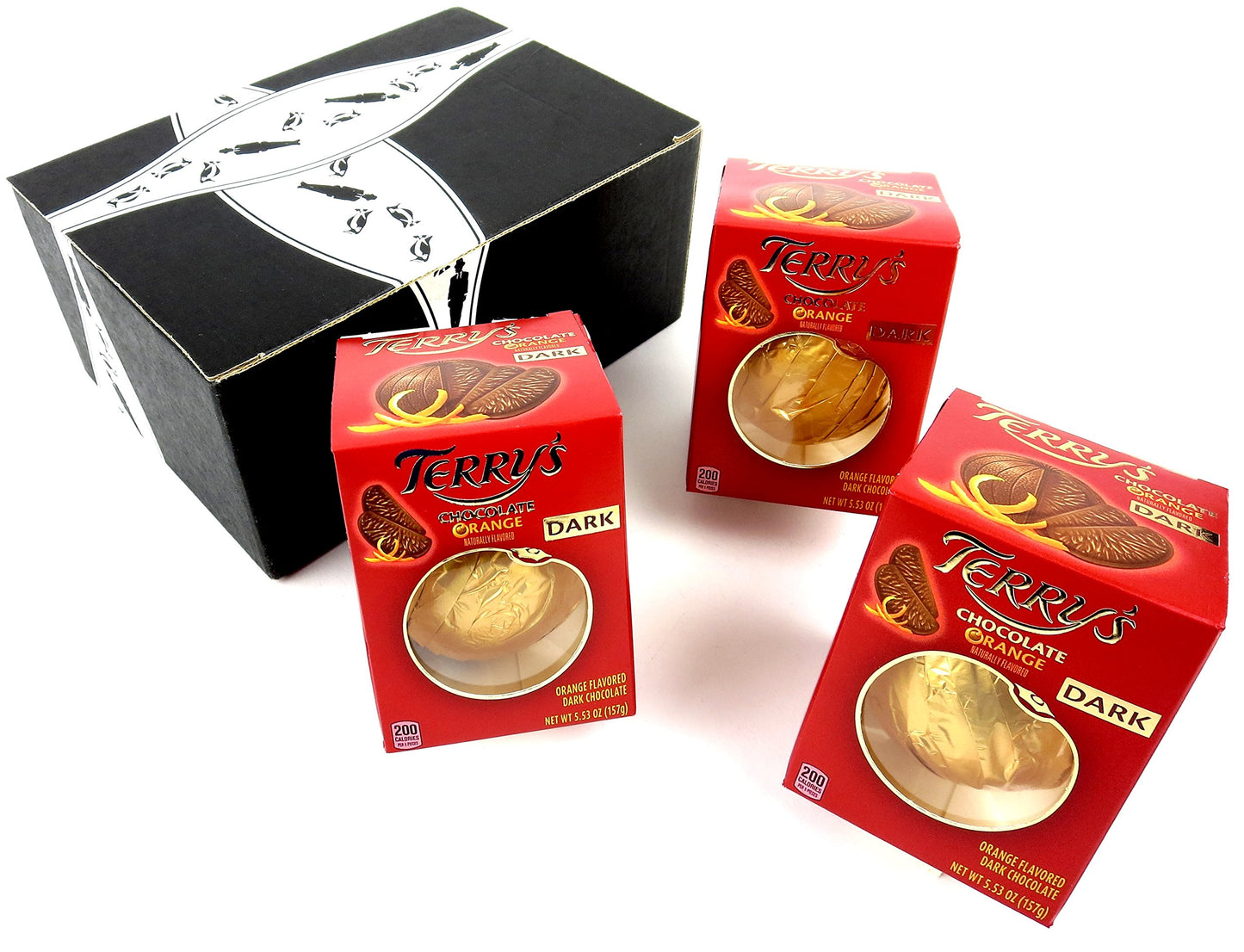 Terry's Dark Chocolate Oranges, 5.53 oz Packages in a BlackTie Box (Pack of 3)