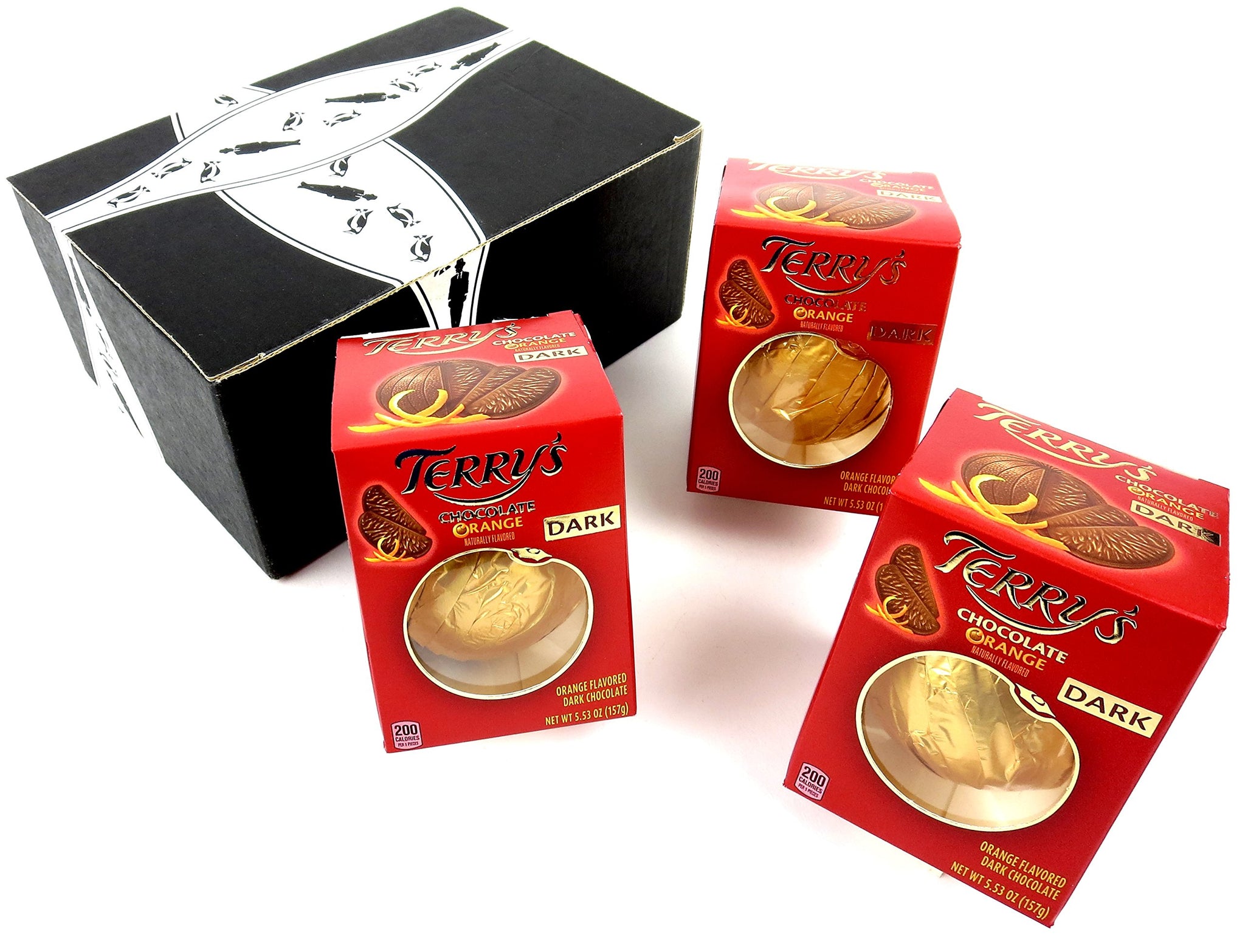 Terry's Dark Chocolate Oranges, 5.53 oz Packages in a BlackTie Box (Pack of 3)