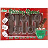 Gourmet Chocolate Stirring Spoons - Hot Chocolate & Coffee Spoons for Kids - 2 Pack