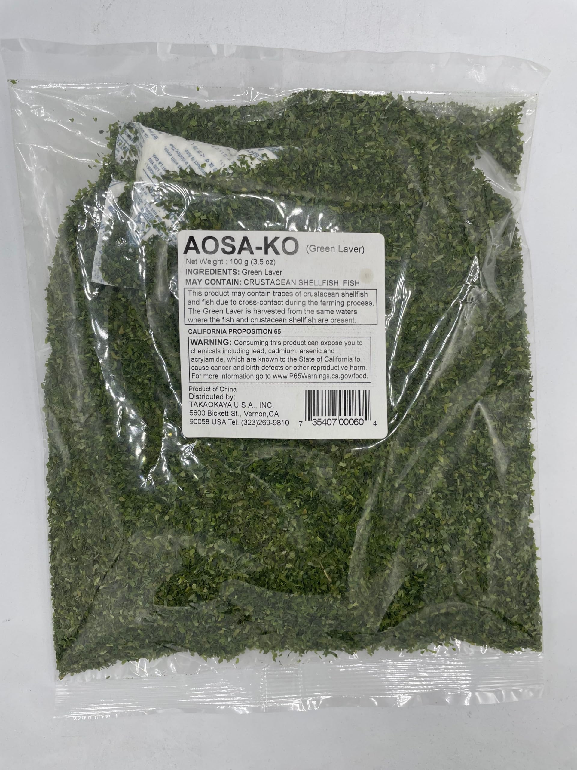 Takaokaya Aosa-Ko Seaweed Flakes ????, Popular Japanese Seasoning For Okonomiyaki, Takoyaki, Rice, Sushi - 3.5 Ounce Family Pack