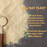 NAT FLAV Freeze Dried Pineapple Powder - 10.5oz/300g | 100% Natural, No Added Sugar, No Preservatives | Pure Tropical Flavor for Smoothies, Baking