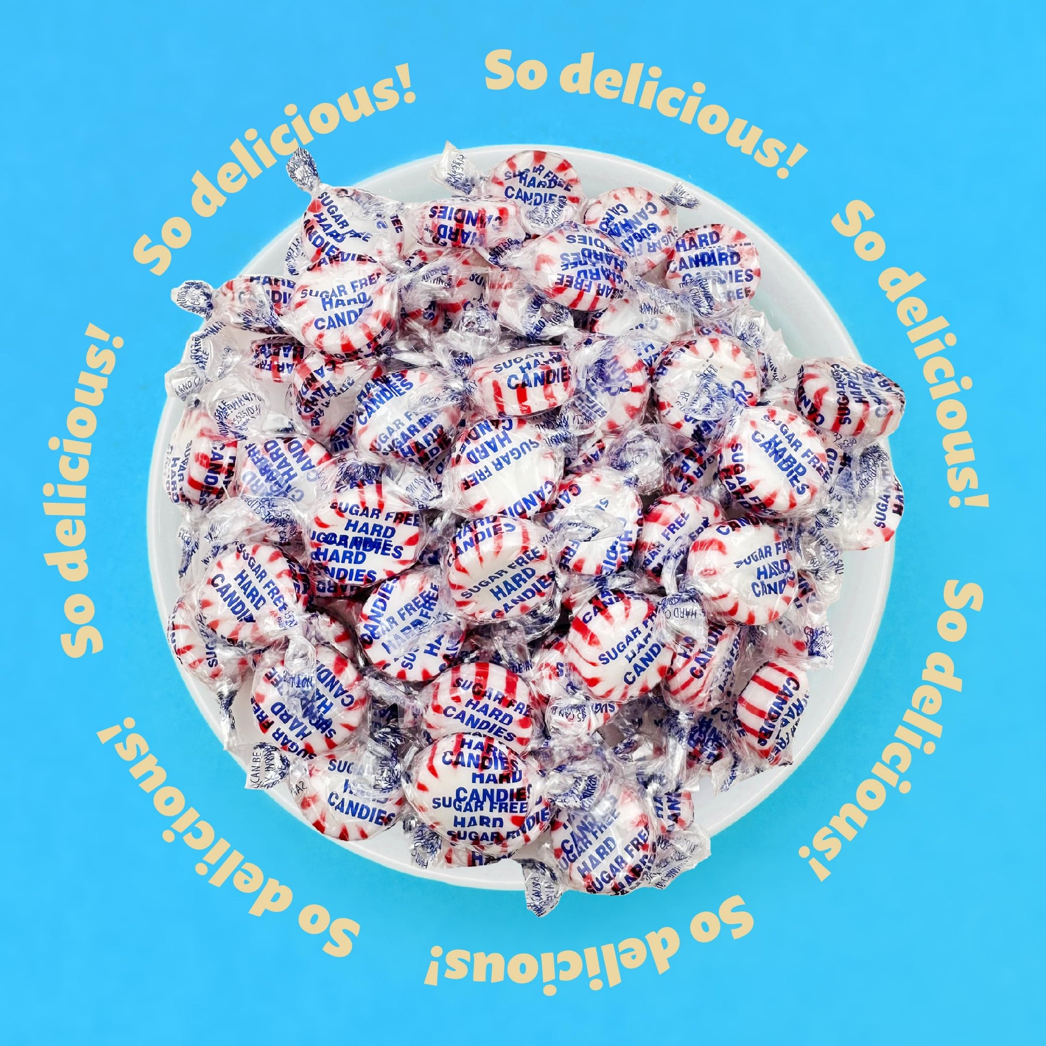 Sugar-Free Starlight Mints | 1-Pound Pack | Peppermint Hard Candy