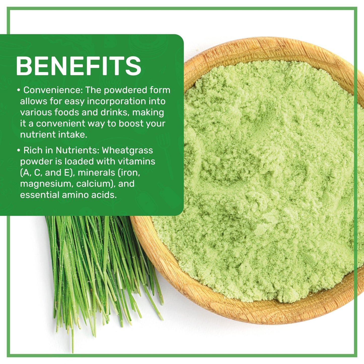 Jiva Organics Wheatgrass Juice Powder 12 Ounce Bulk Kraft Bag - from Whole Leaf - Rich in Fibers and Minerals, Non-GMO and Vegan