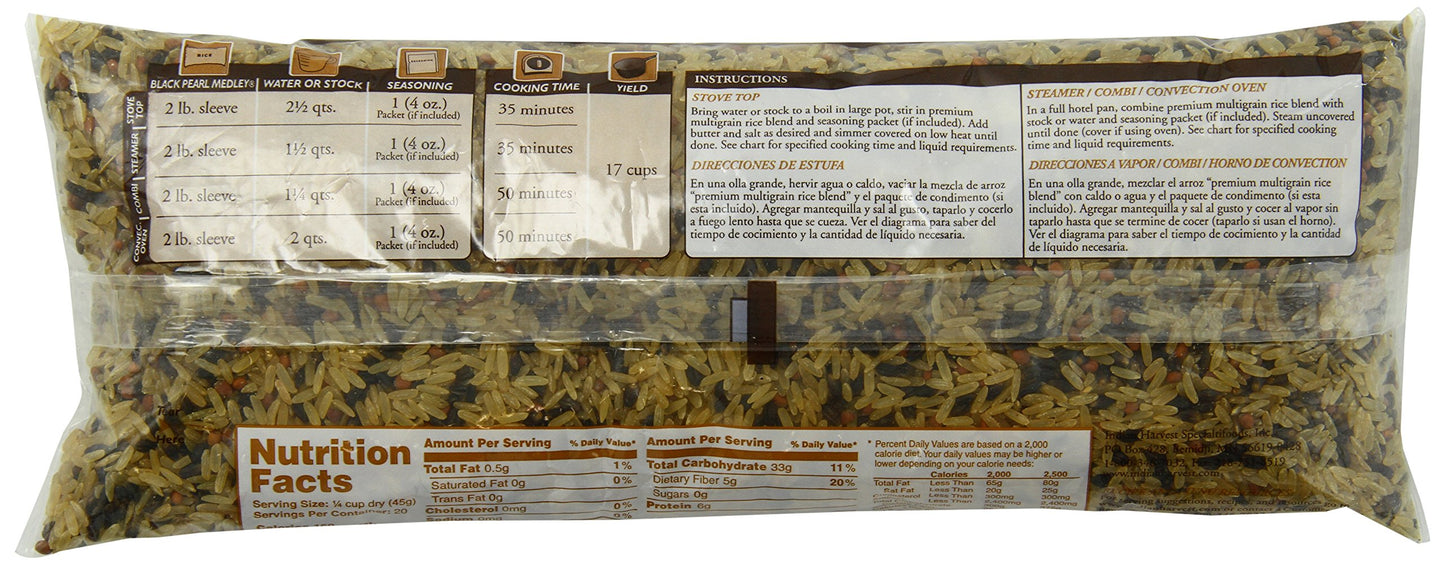 InHarvest Brown Rice Medley, Black Pearl, 2 Pound