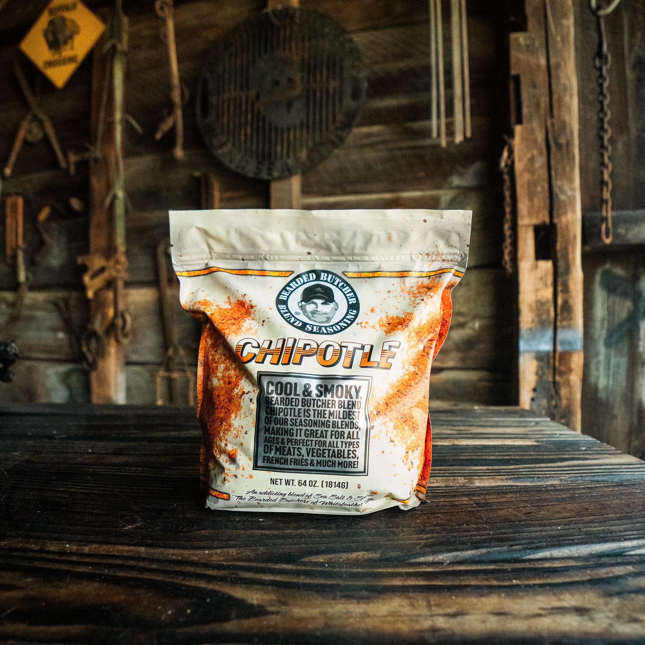 Bearded Butchers Chipotle Blend Seasoning, 64 oz Bag (4 lbs) - Cool & Smoky Chipotle Spice, Perfect for Chicken, Quesadillas, Tacos, and More! No