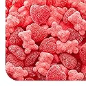 Gummy Candy Mix - 2 Pound Pack - Mother's Day Candy Assortment - Cherry Jelly Hearts and Tutti-Frutti Gummi Bears - Red & Pink Candy for Buffets