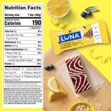 LUNA Bar - Mash-Ups LemonZest + Blueberry Flavor - Gluten Free Snack Bars - Non-GMO - Protein Bars - Made with Organic Oats (15 Pack)