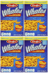 Stauffer's, Whales, Baked Cheddar Snack Crackers, 7oz Box (Pack of 4)