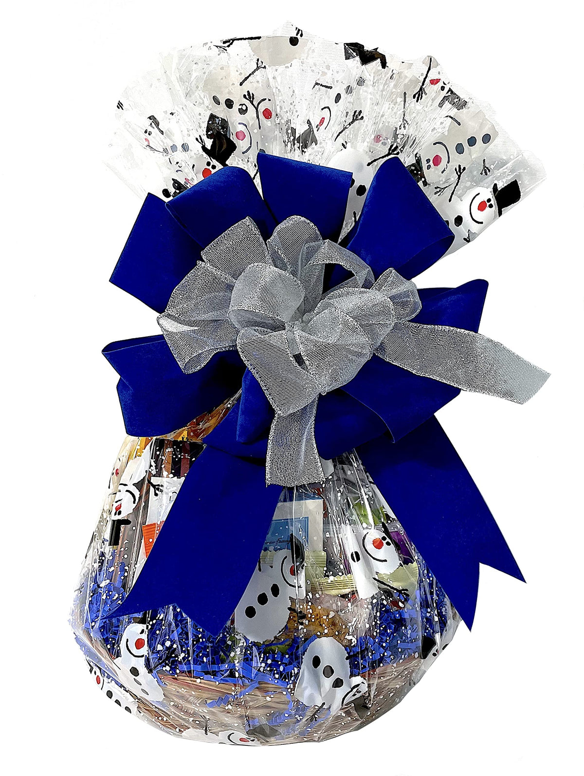 Hand-Crafted 14 Piece customizable chocolate gift basket of gourmet chocolates, cookies, and crunches. Tasty treats selected for businesses, clients