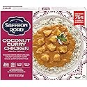 Saffron Road Frozen Coconut Curry Chicken - High Protein, Seed Oil Free, Chickens Raised with No Antibiotics, No Artificial Ingredients, Gluten-Free