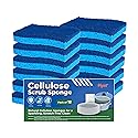 Plynt - Zero Scratch Scrub Sponge, Pack of 12 Sponges for Dishes, Kitchen & Bathroom, Zero Scratch, Multi-Surface Safe, Cleans Fast, Tackles Tough