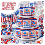 Patriotic Candy | 12 Packs | 4th of July Candy Individually Wrapped | Sour Bears Gummy Candy | Blue Raspberry & Strawberry Flavors | Red & Blue