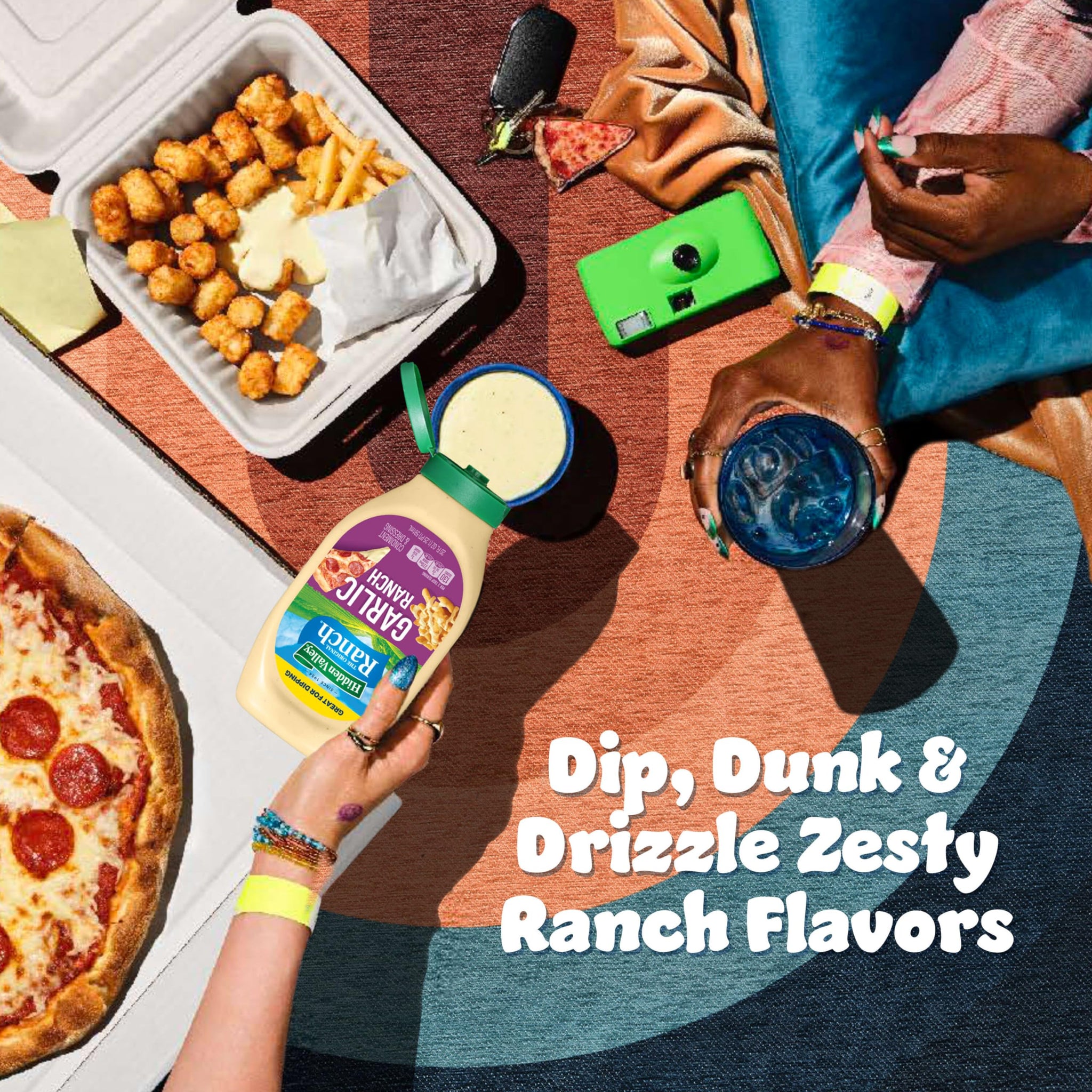 Hidden Valley Hidden Valley Garlic Ranch Dipping Sauce Topping and Dressin, 20 FZ