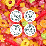 SmartSweets Variety Pack Candy, 1.8oz (Pack of 8), Candy With Low Sugar & Calorie, Healthy Snacks For Kids & Adults - Sweet Fish, Peach Rings