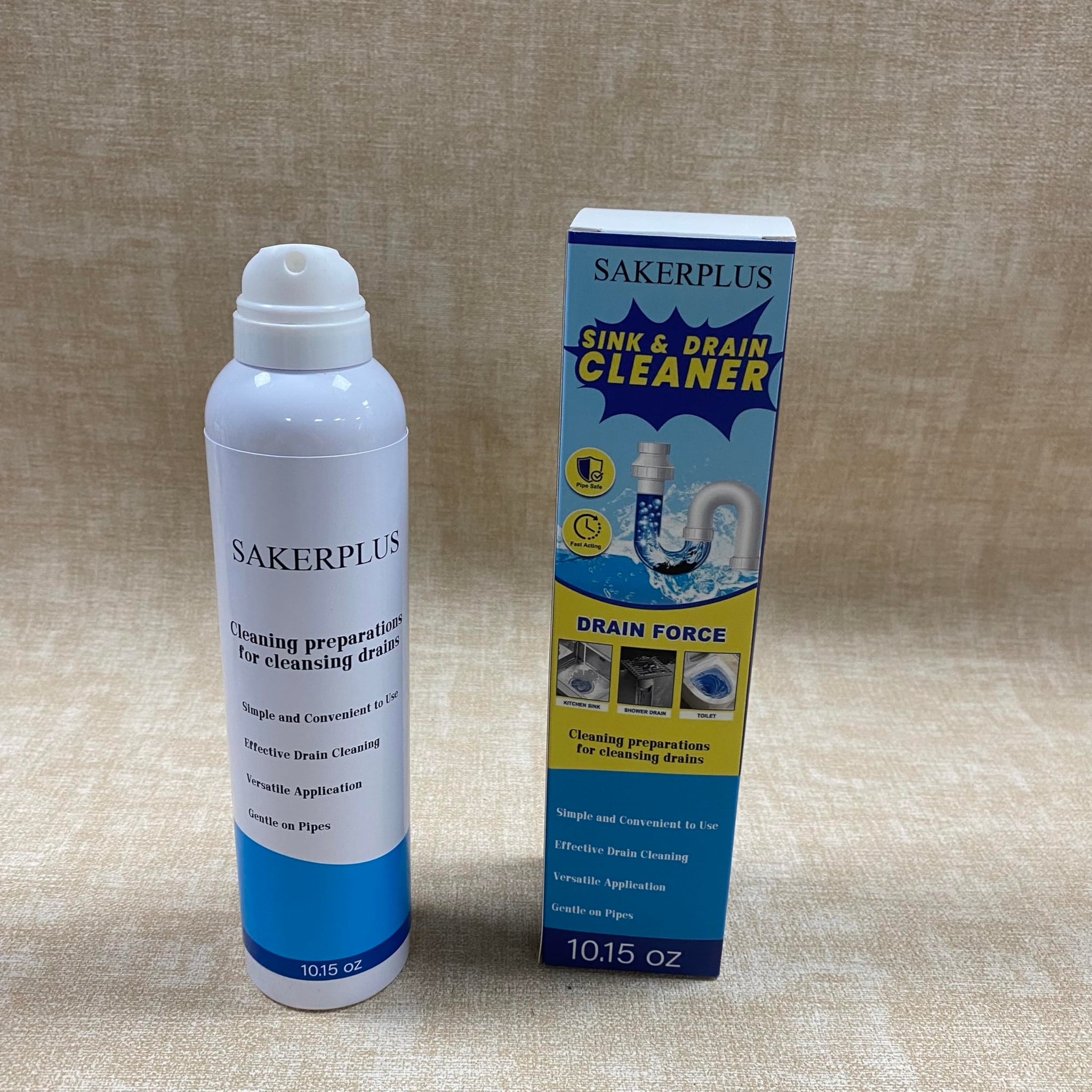 SakerPlus Cleaning preparations for cleansing drains, 10.15 oz Bottle, Sewer Pipe Maintainer for Kitchen, Bathtub, Shower Drains