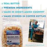 Amish Good 10 oz Caramel Popcorn Handmade Gourmet Popcorn Our Copper Kettle Amish Made Fresh Caramel Flavored Popcorn Perfect For Carmel Corn Lovers