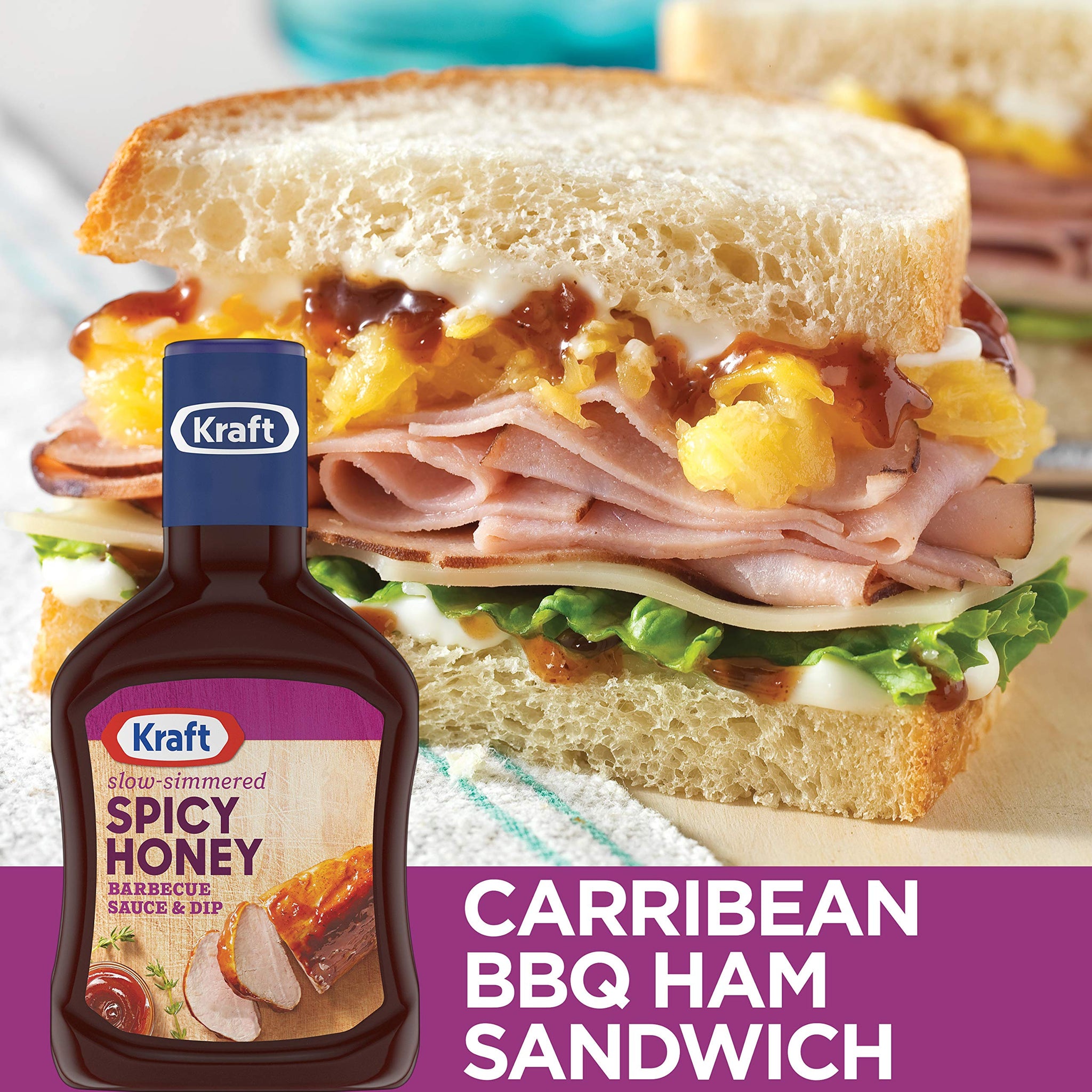 Kraft Spicy Honey BBQ Sauce (18 oz Bottle)