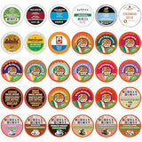 Decaf Coffee Pods Variety Pack Sampler, Assorted Unflavored & Flavored Coffee Pods Compatible with Keurig K Cups Brewers, Decaffeinated Coffee