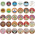 Decaf Coffee Pods Variety Pack Sampler, Assorted Unflavored & Flavored Coffee Pods Compatible with Keurig K Cups Brewers, Decaffeinated Coffee