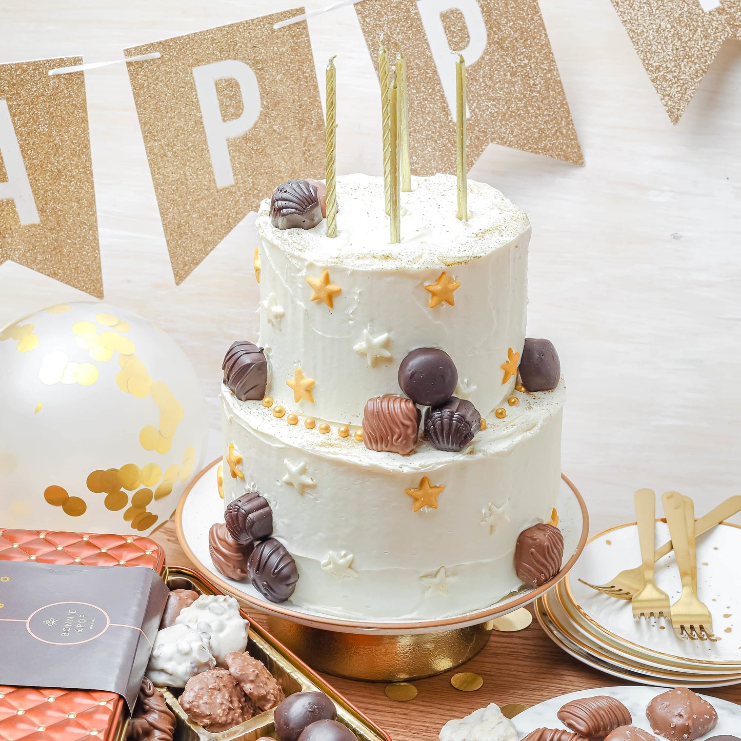 Birthday Food Gift Basket, Happy Birthday Chocolate, Birthday Gift Box, Food Birthday Gifts for Women and Men, Birthday Treats, Prime Snack Gift