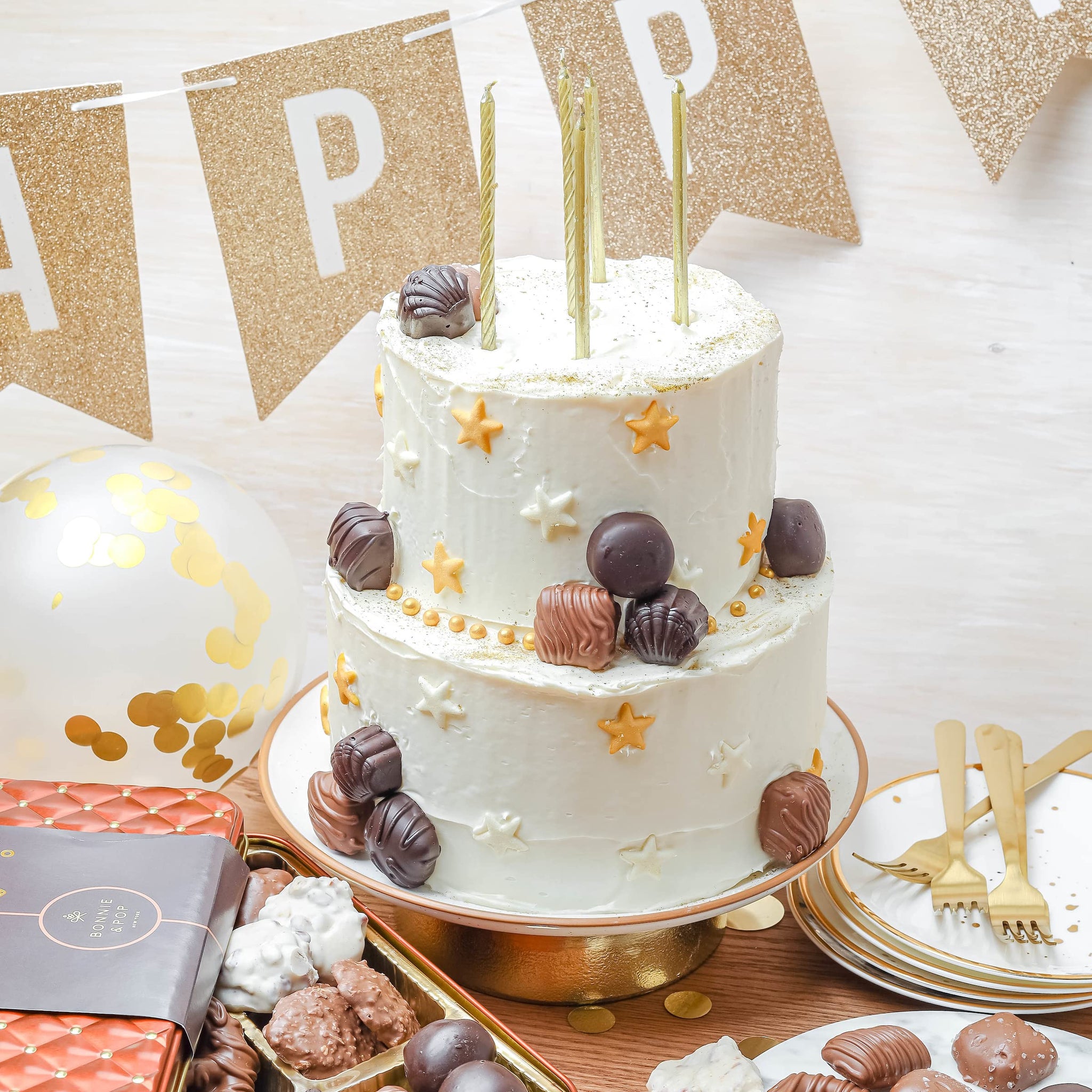 Birthday Food Gift Basket, Happy Birthday Chocolate, Birthday Gift Box, Food Birthday Gifts for Women and Men, Birthday Treats, Prime Snack Gift