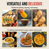 Montego Island Foods Jamaican Coconut Curry Sauce - New Enhanced Recipe with Real Coconut Cream, Fresh Lime Juice, Red Bell Pepper Powder & Authentic