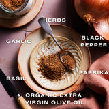Dalkin & Co. Gaby's Everyday, Garlic & Smoky Paprika Blend, Versatile Cooking Seasoning for Pantry & Kitchen, Eco Friendly Reusable Jar, No Fillers or
