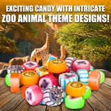 Animal Candy - Hard Candy Bulk 1 lb Bag of Individually Wrapped Small Hard Candies Assortment - Great for Office Candy - Safari Party Favors - Cute