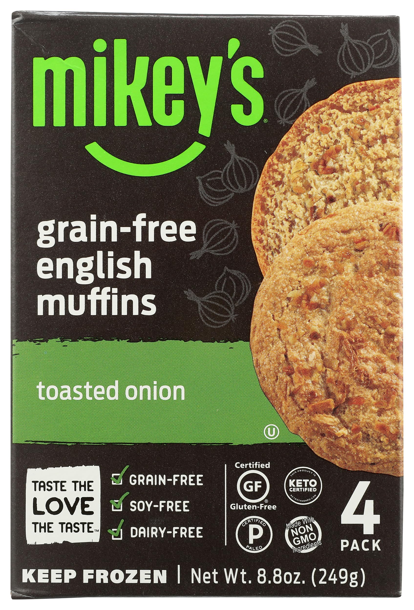 Mikeys Muffins, Muffins Toasted Onion, 8.8 Ounce